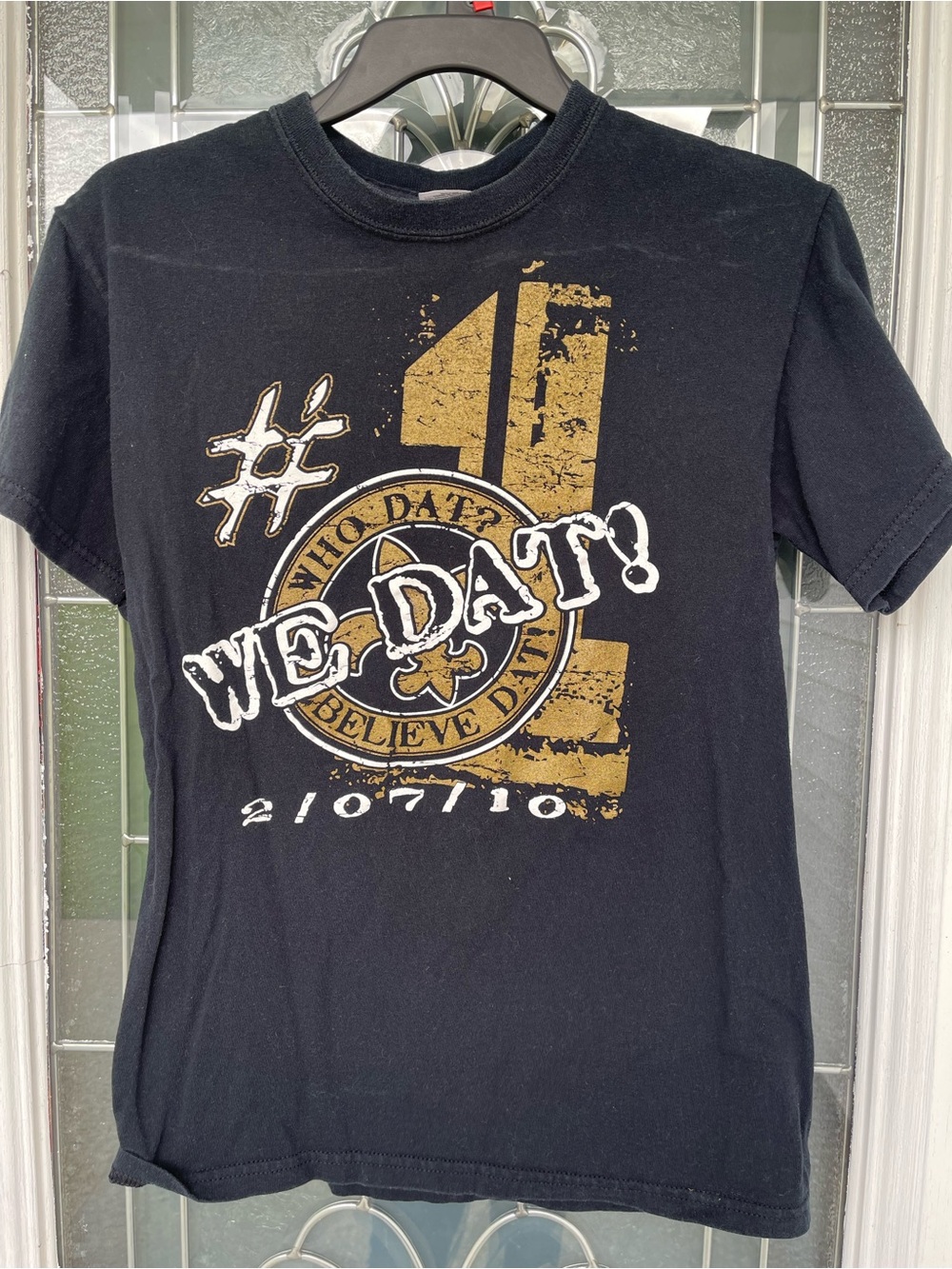 We Dat! Graphic Tee - Black and Gold Shirt